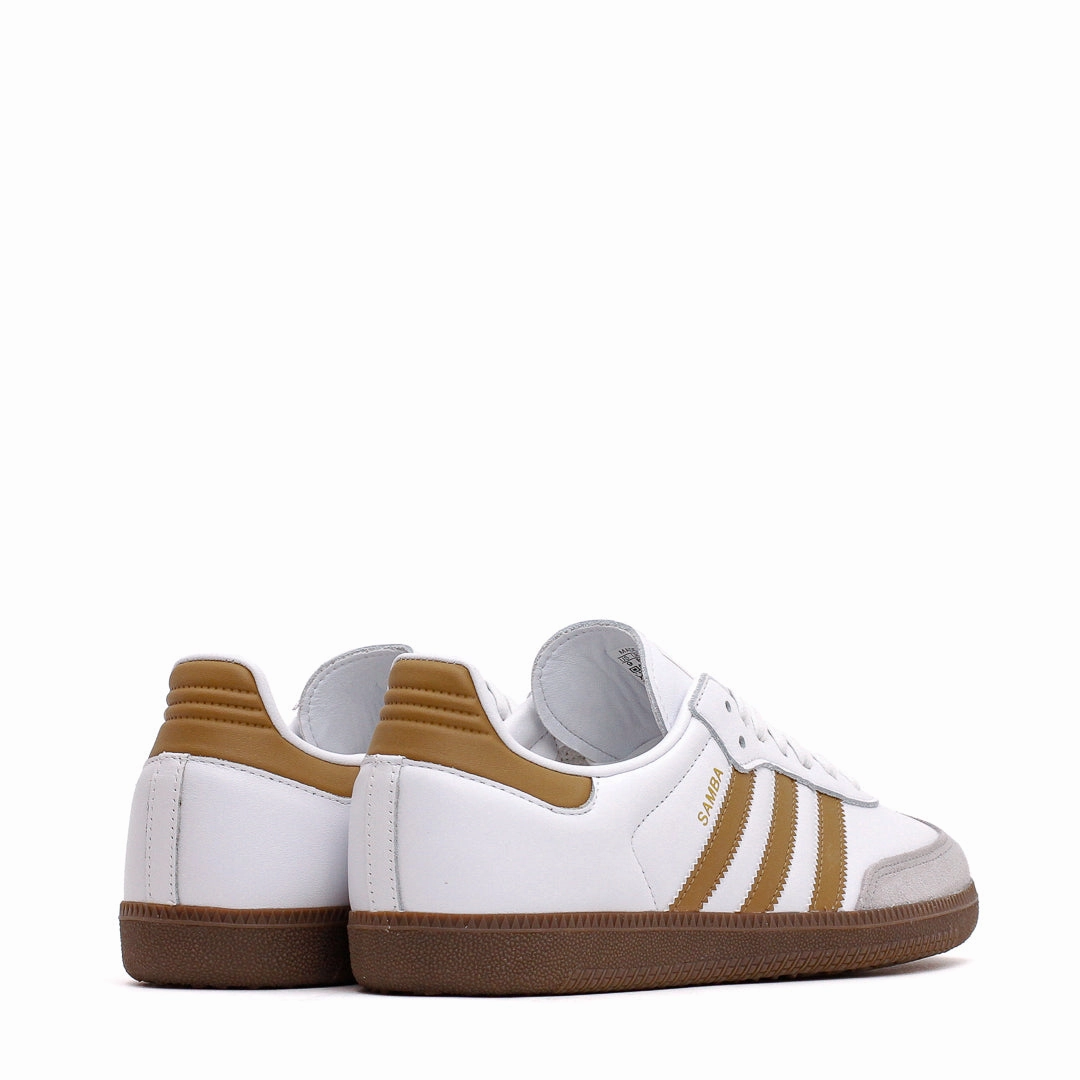 Step Smooth Adidas Men Samba OG White Brown Desert JH8796