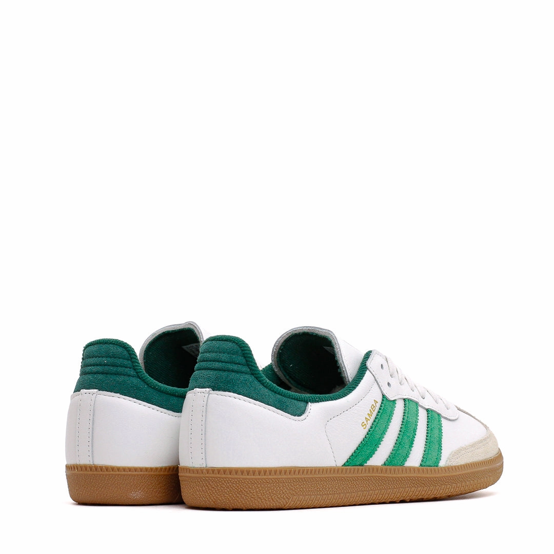 Step Smooth Adidas Men Samba OG White Collegiate Green JI3202