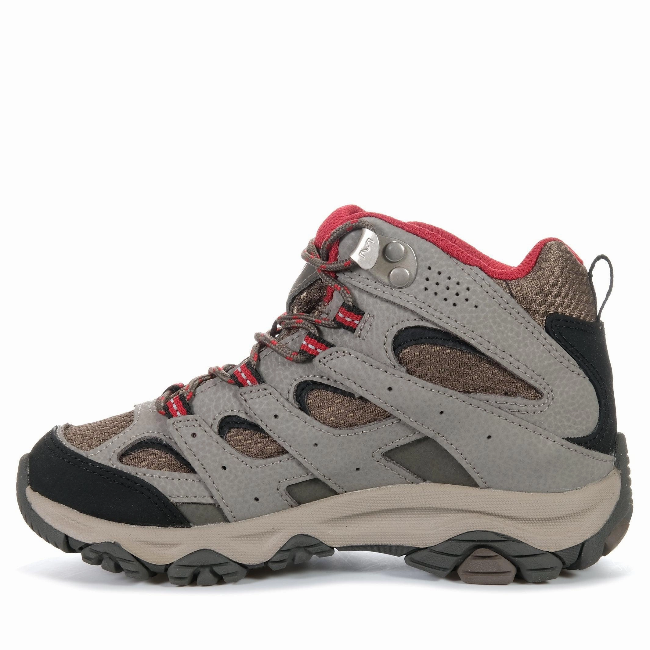 Storm Ready Merrell Moab 3 Mid Waterproof Kids Boulder Red