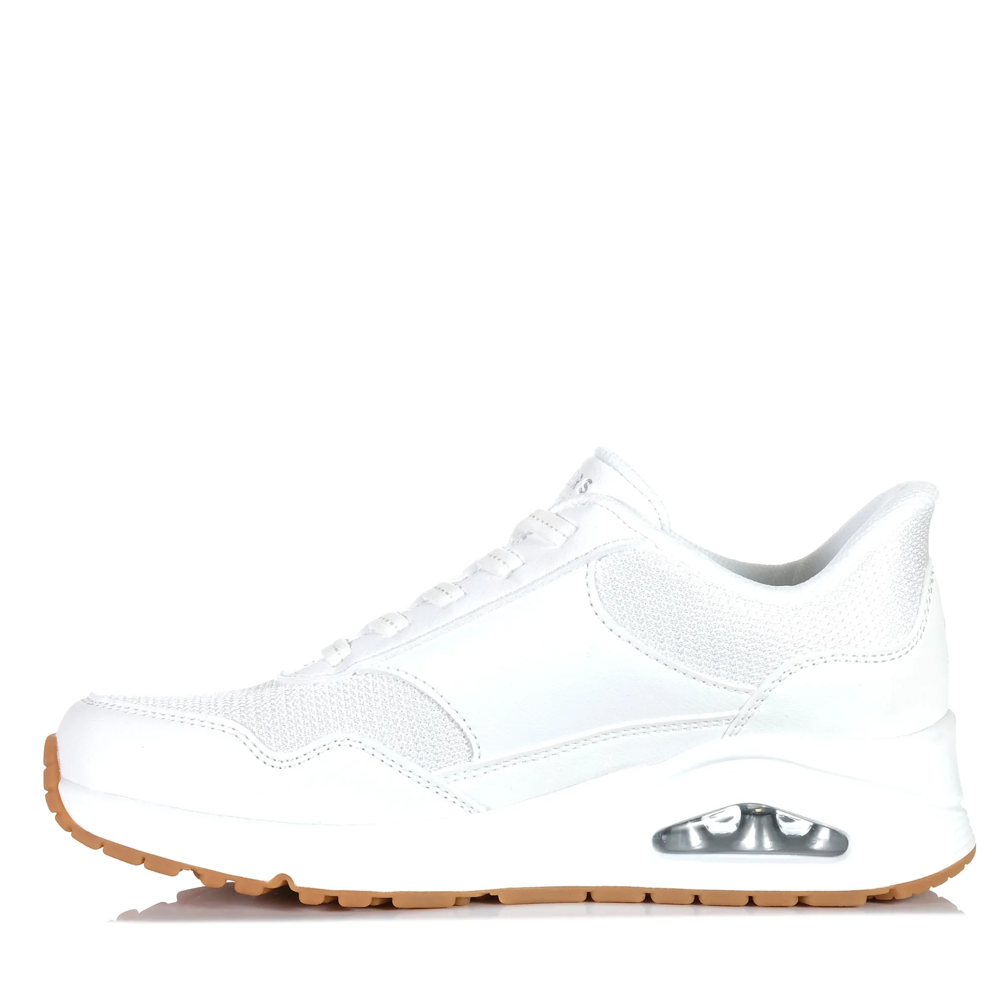 Streamlined Skechers Slip-Ins: Uno - Banksia White 177117