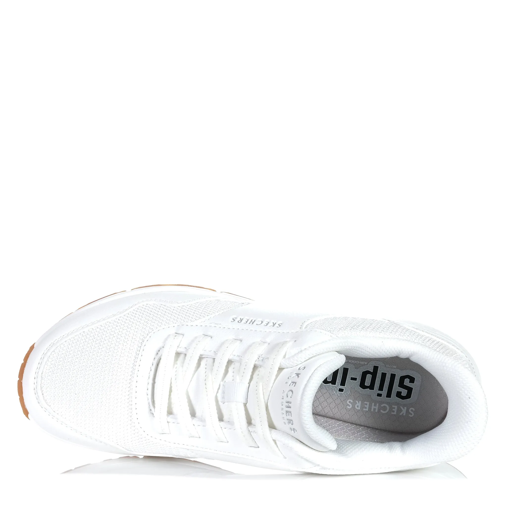 Streamlined Skechers Slip-Ins: Uno - Banksia White 177117