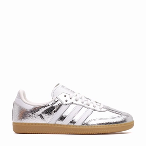 Adidas Women Samba OG Silver Metallic Core JR0035 Daily Wear School Jog
