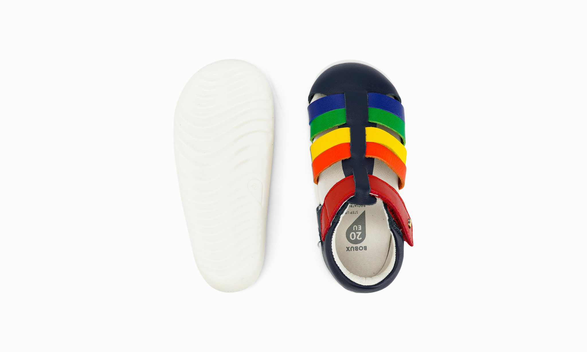 Stylish Platforms Bobux Iwalk Tidal Sandal  - Navy/Multi