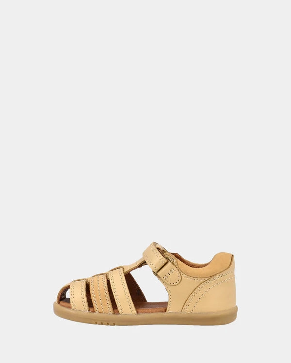 Suede-Like Lining Bobux Iwalk Roam Sandal - Parchment