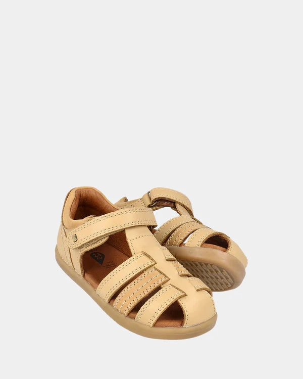 Suede-Like Lining Bobux Iwalk Roam Sandal - Parchment