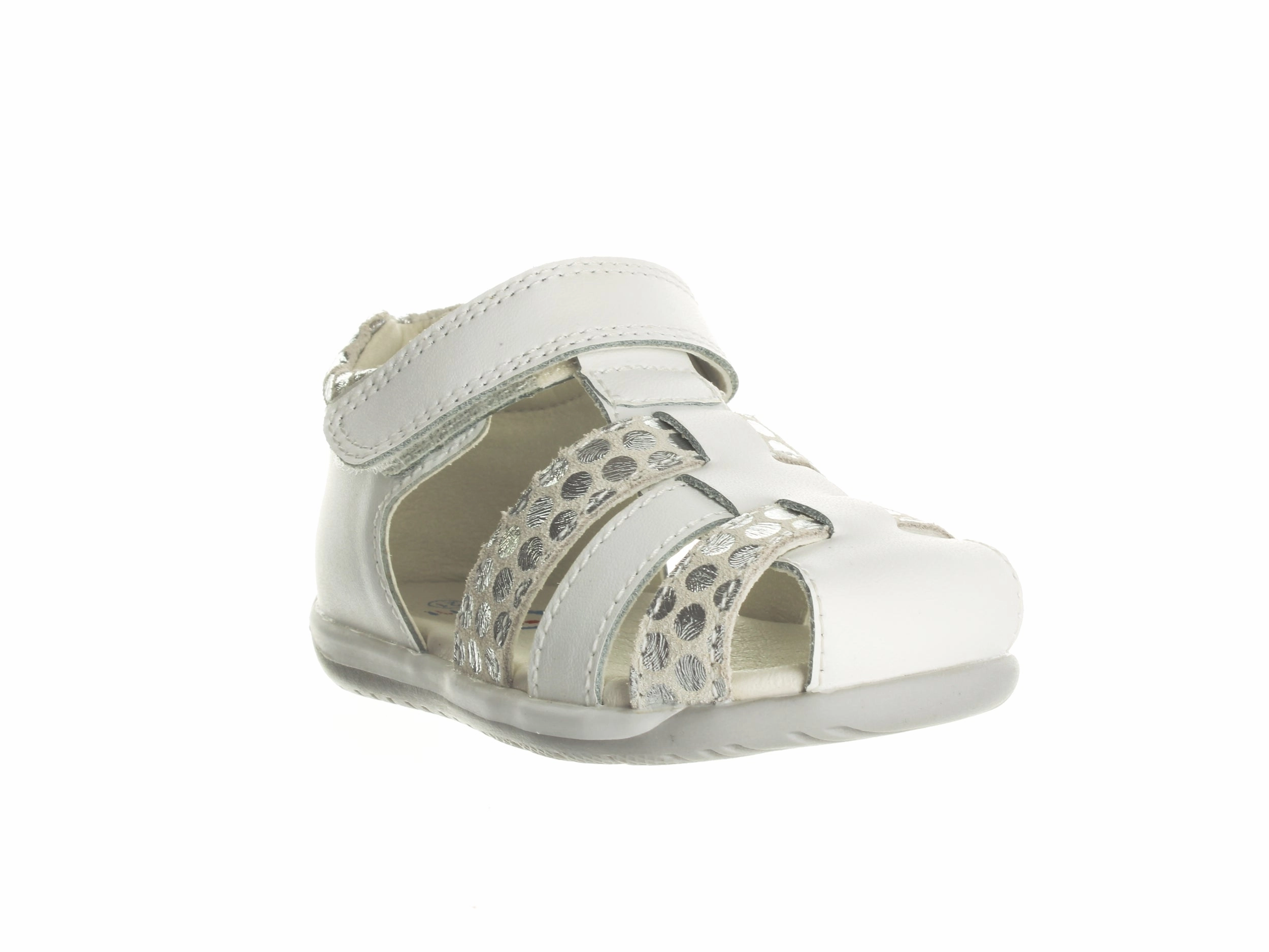 Surefit Bec Sandal - White   Silver Fashion Sandals