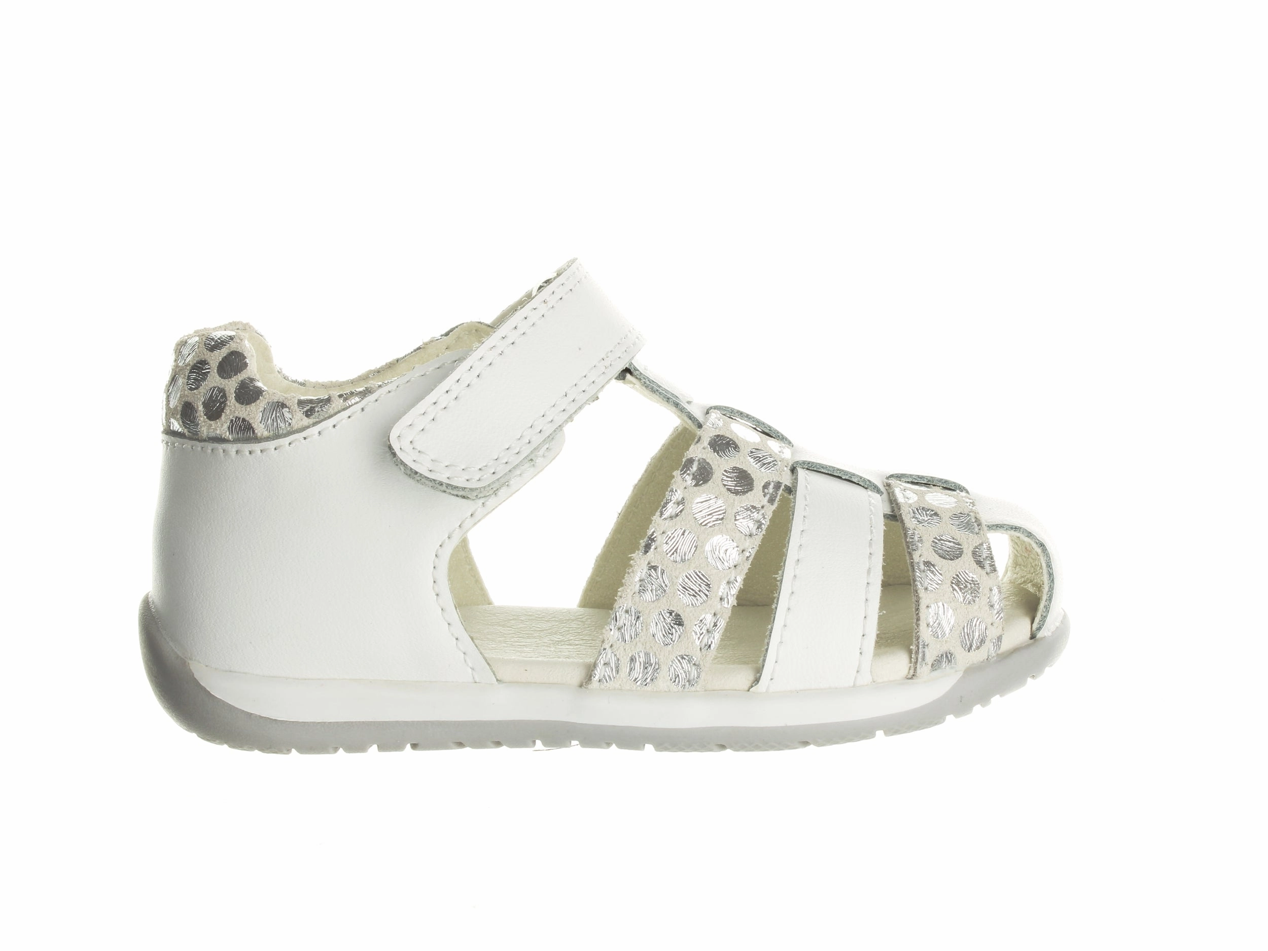 Weekend Plans Surefit Bec Sandal - White   Silver