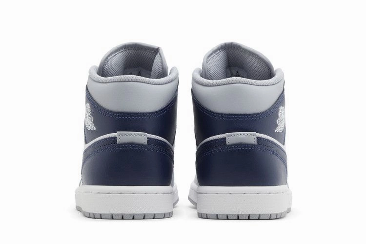 Tailored Comfort Air Jordan 1 Mid 'Wolf Grey Midnight Navy'