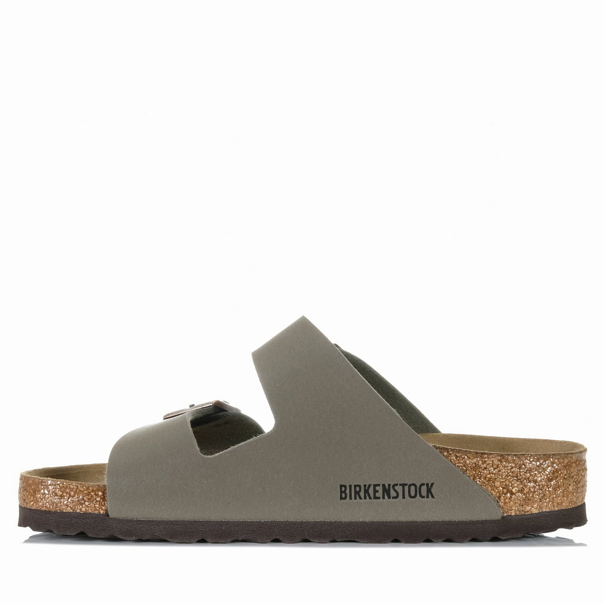 Timeless Strappy Sandals Birkenstock Arizona Birkibuc (Regular) Stone