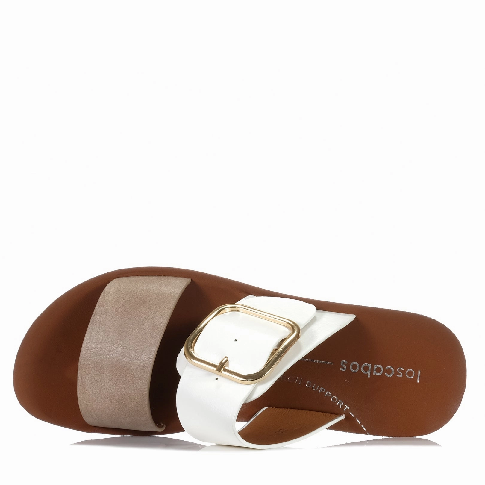 Timeless Strappy Sandals Los Cabos Doti Taupe/White