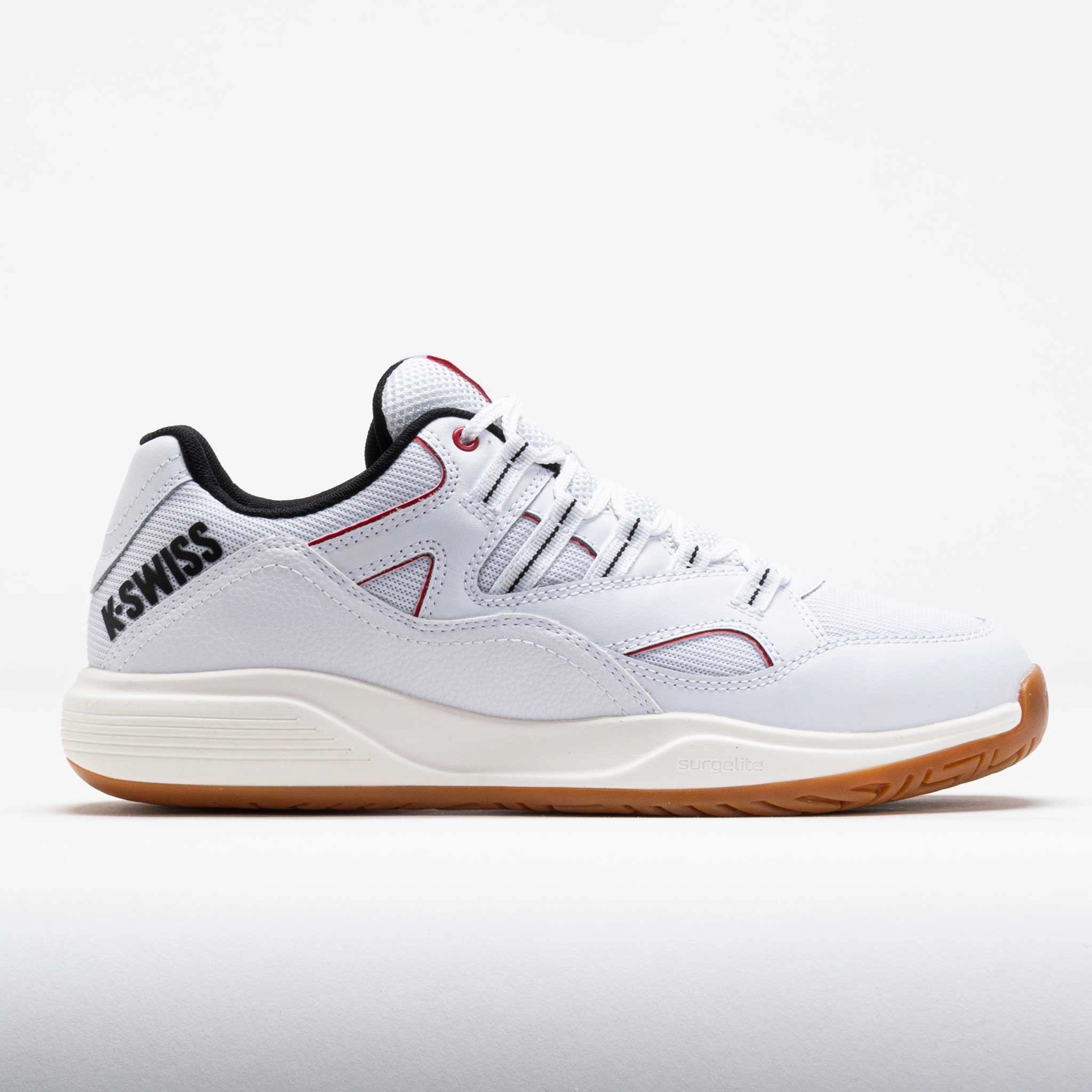 Toe Shell K-Swiss Tura Team Men's White/Black/Mars Red