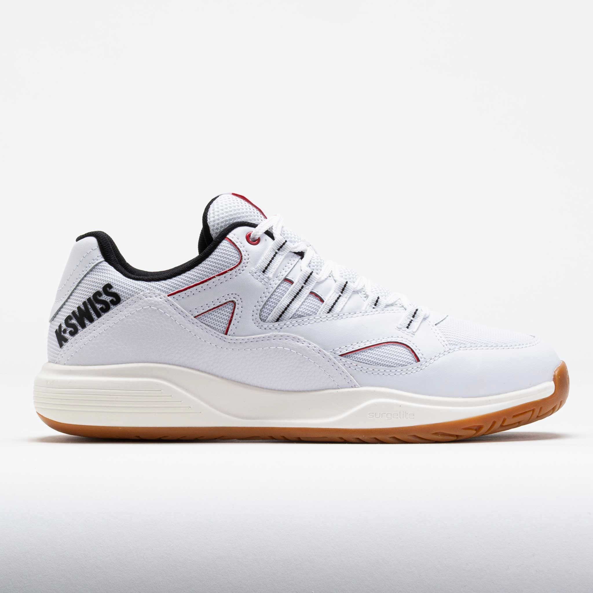 Toe Shell K-Swiss Tura Team Men's White/Black/Mars Red