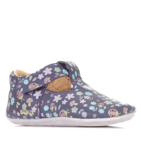 Bobux Soft Sole Meadow-BQ Grape Floral Responsive cushioning