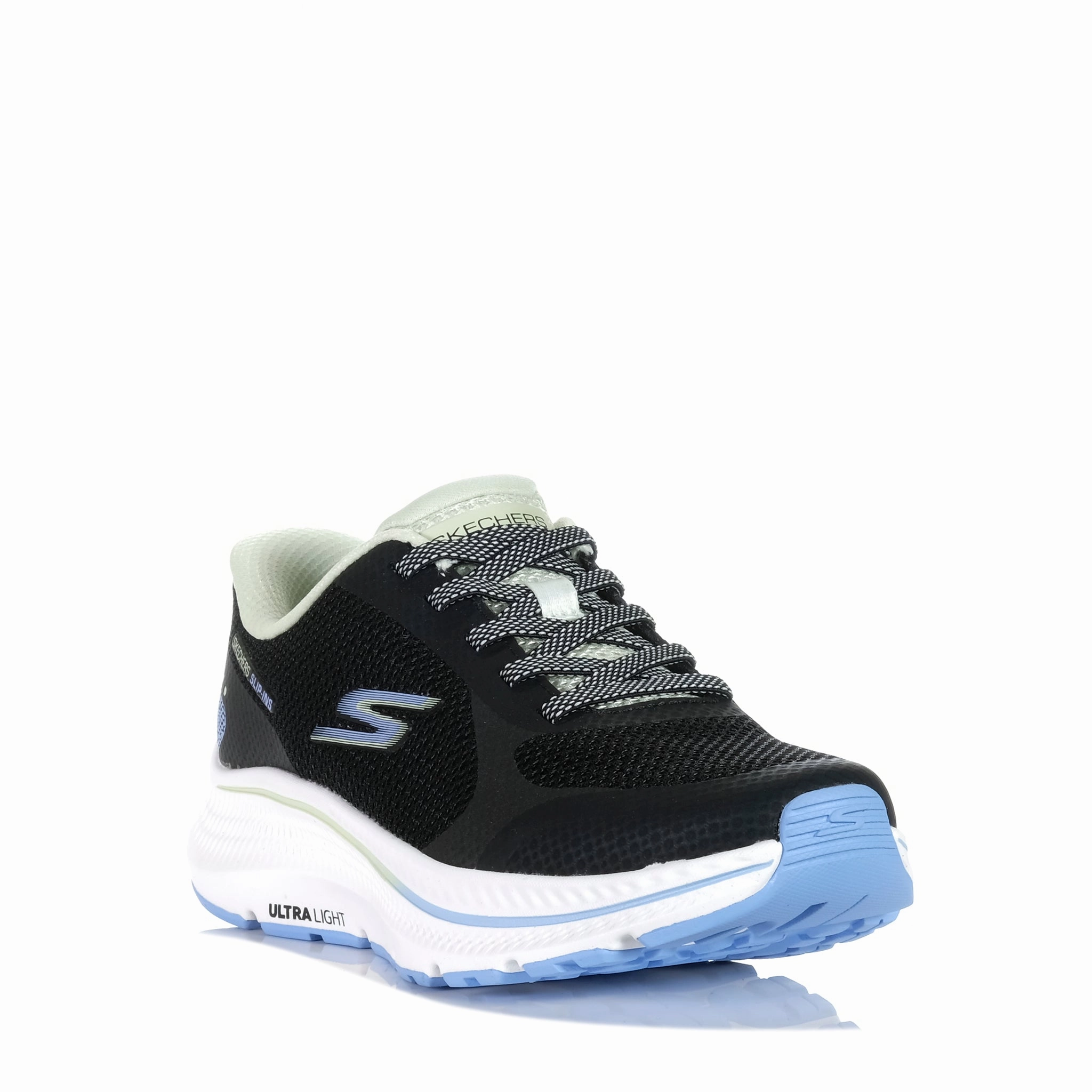 Traction - Supreme Skechers Slip-ins: GOrun Consistent 2.0 - Captiva Black/Mint 128