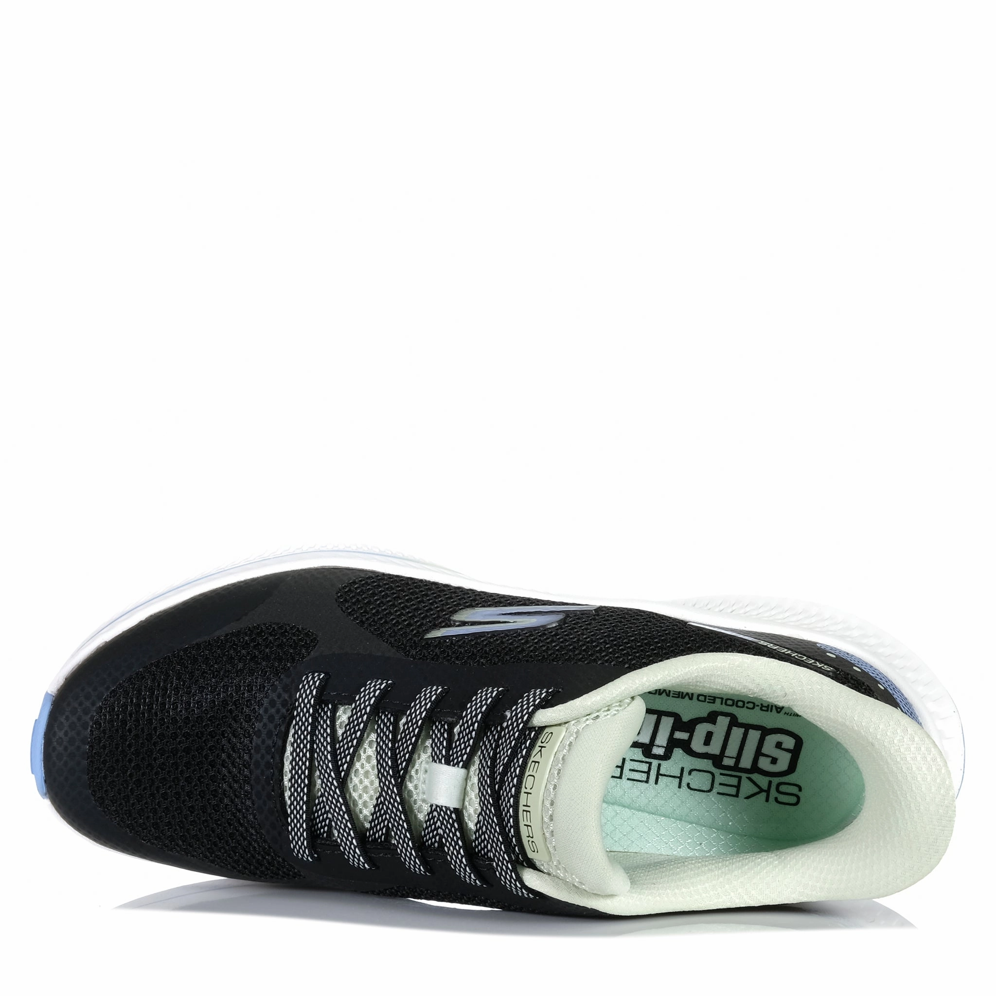 Traction - Supreme Skechers Slip-ins: GOrun Consistent 2.0 - Captiva Black/Mint 128