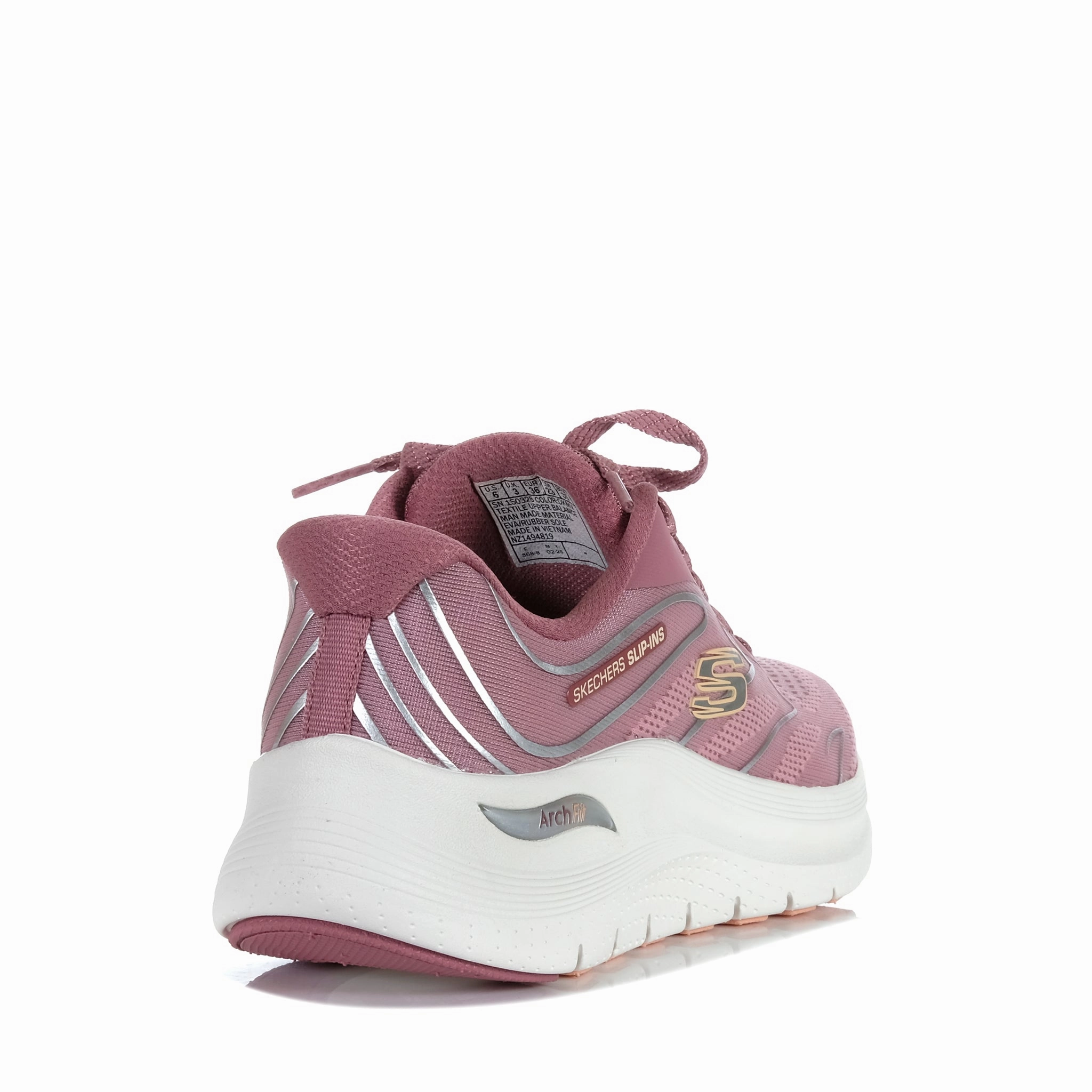 Traction Skechers Arch Fit 2.0 - Sleek Stride 150328 Dark Mauve