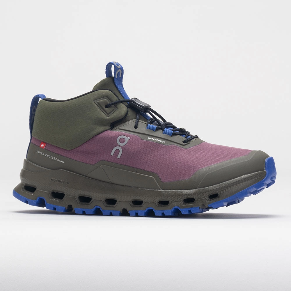 Trail Shock Boots Max On Cloudhero Mid Waterproof Junior Cherry/Olive