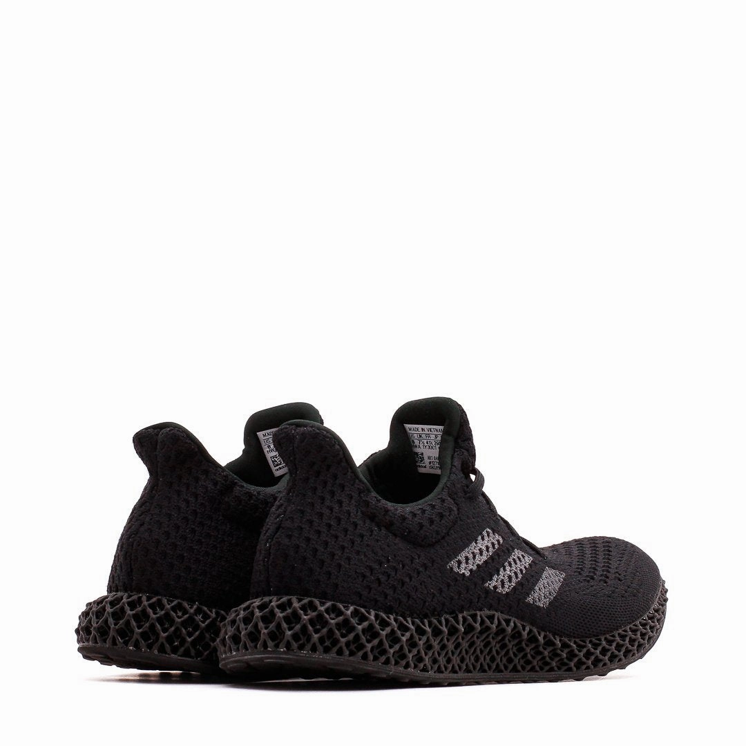 Travel Ready Adidas Running Men 4D Futurecraft Triple Black Q46228