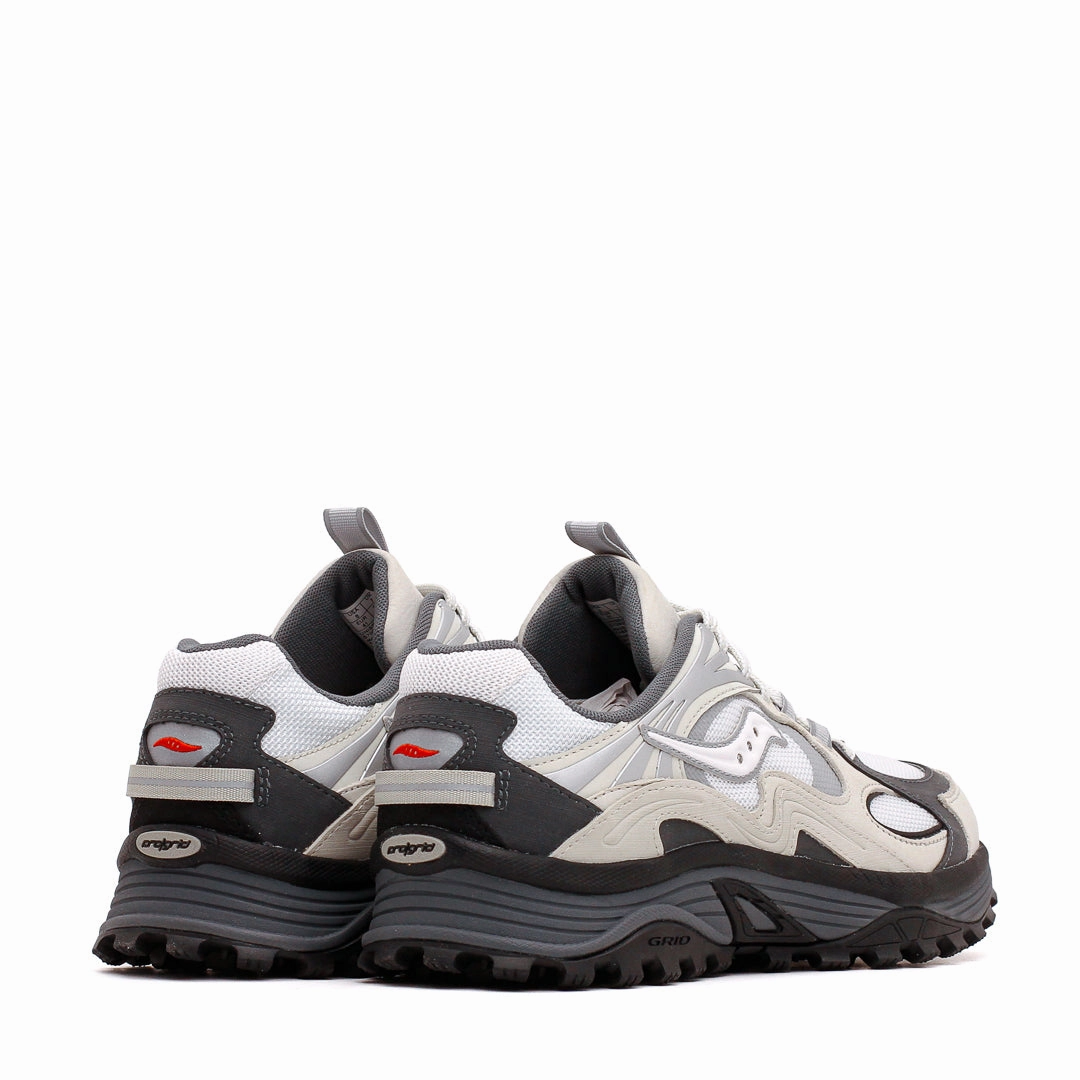 Travel Walk Saucony Men Grid Aura X White Silver S70908-1