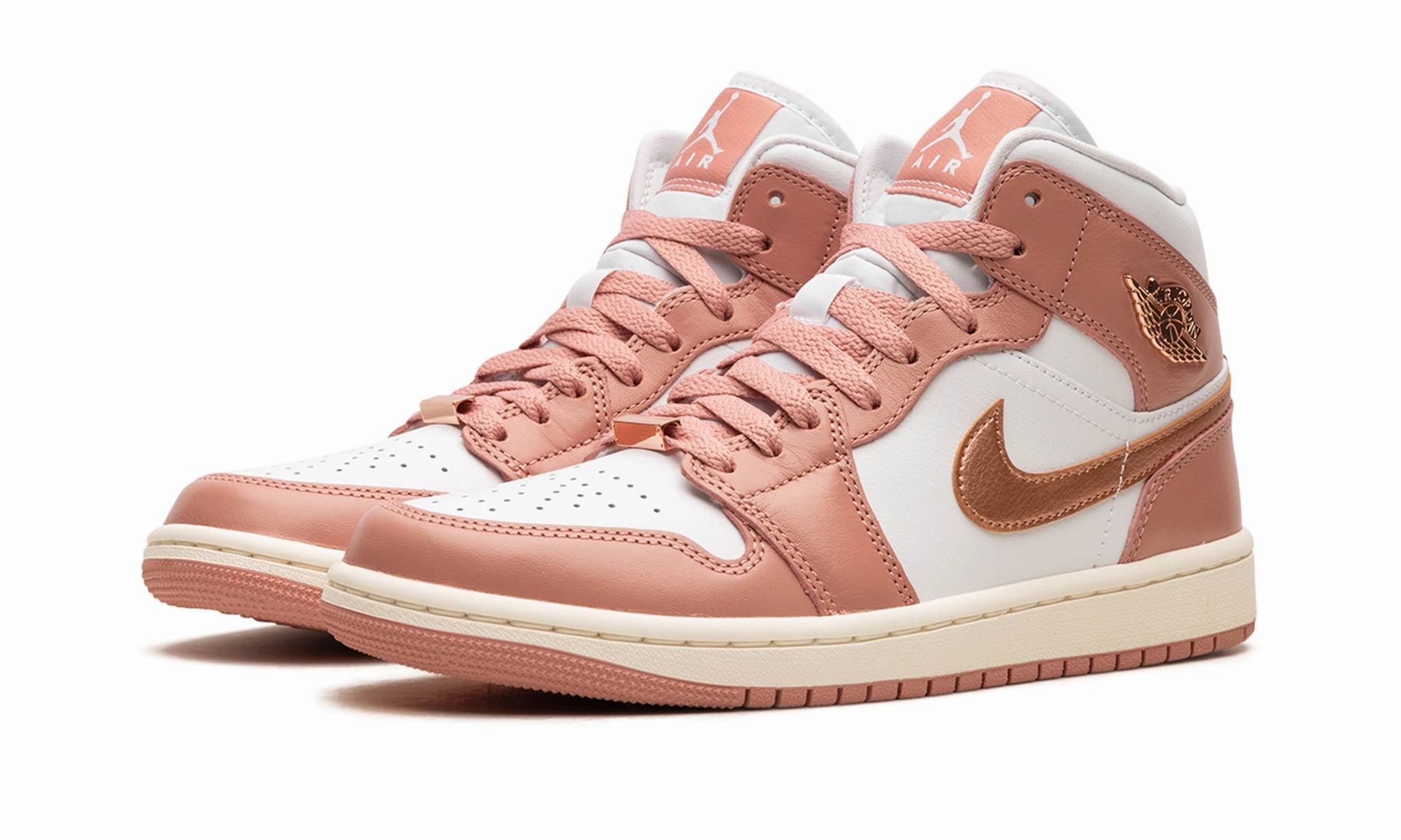 Trendy Vibe Air Jordan 1 Mid Wmns Red Stardust