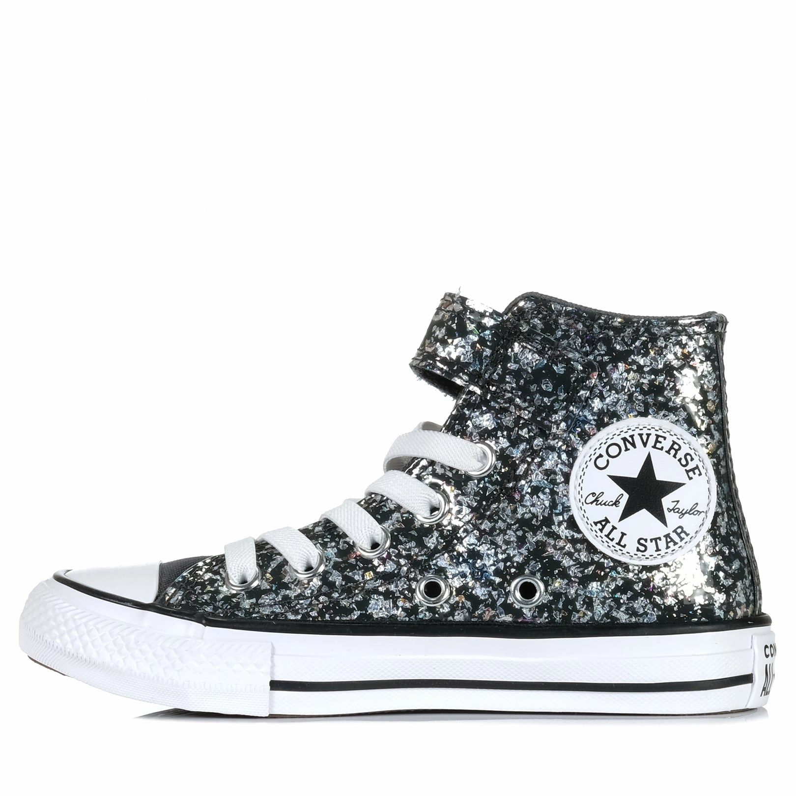 Ultra Fit Converse Chuck Taylor Kids Shinefetti 1V Hi Dark Matter