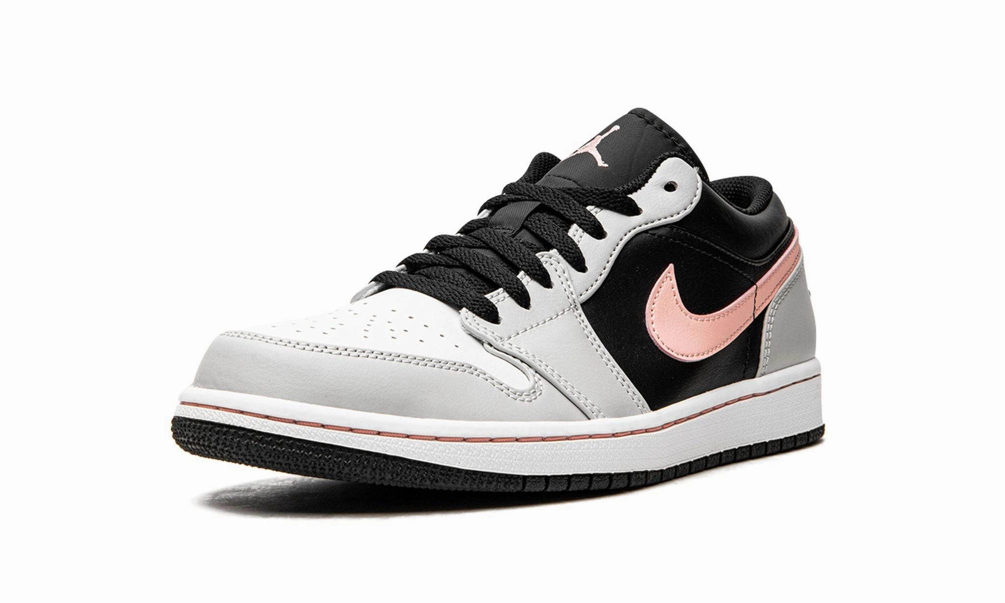 Urban Fashion Air Jordan 1 Low Black Grey Fog Bleached Coral