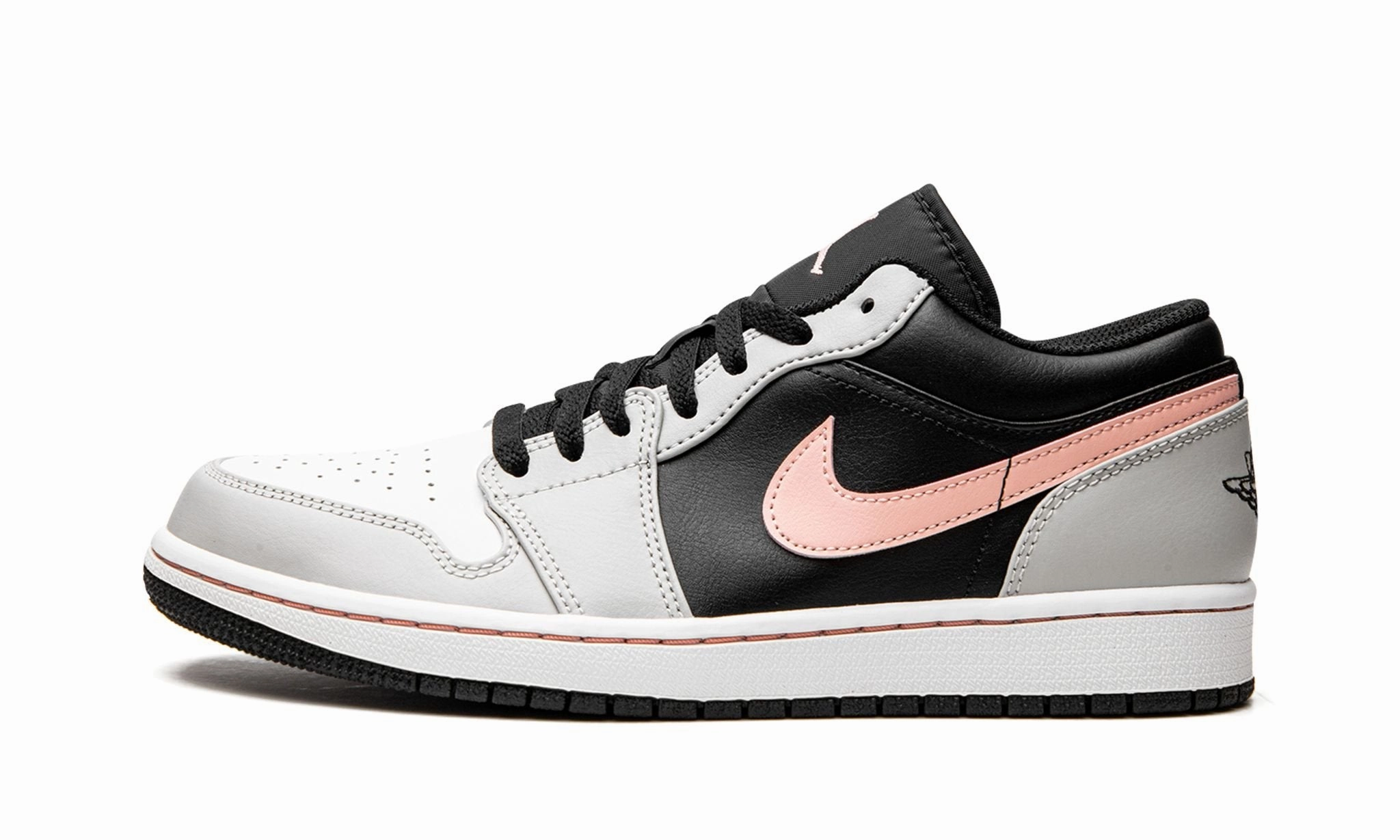 Air Jordan 1 Low Black Grey Fog Bleached Coral Coast Jog Night Jog
