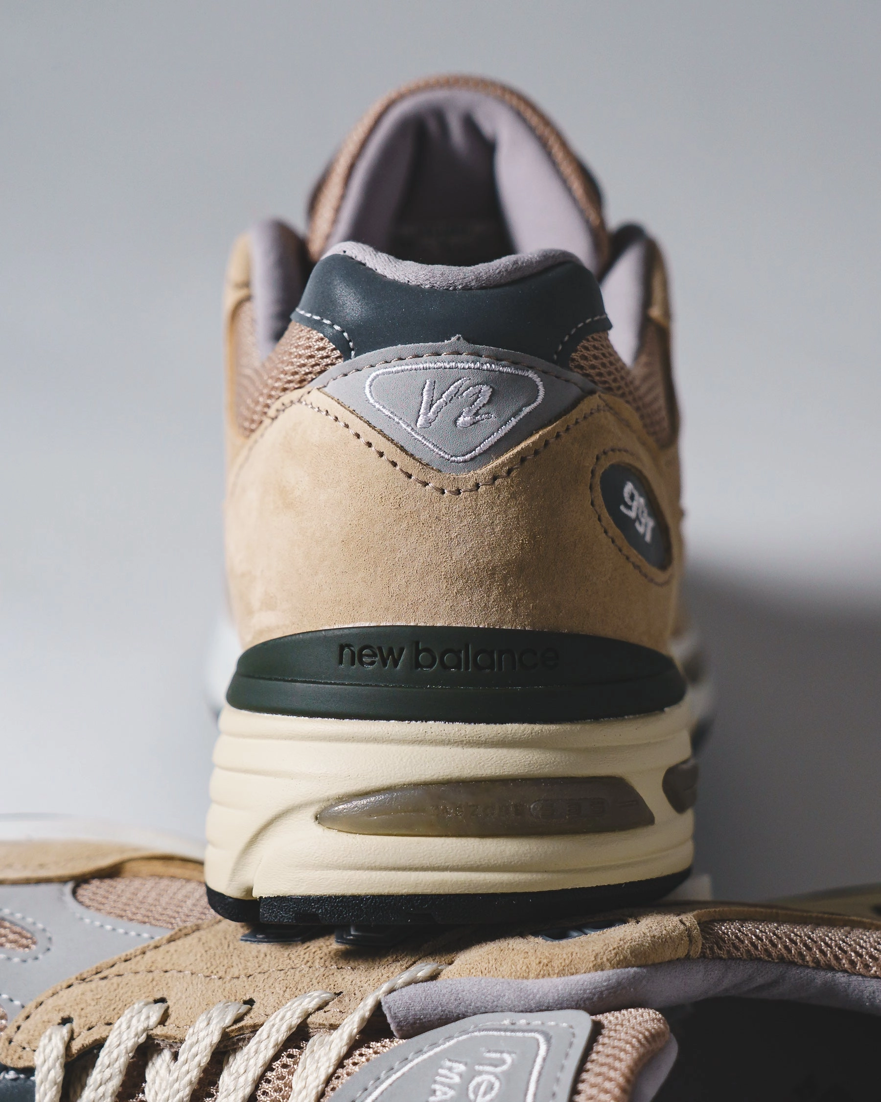 Urban Step-On Comfort Layer New Balance Unisex Made in UK 991v2 Cuban Sand U991BE2