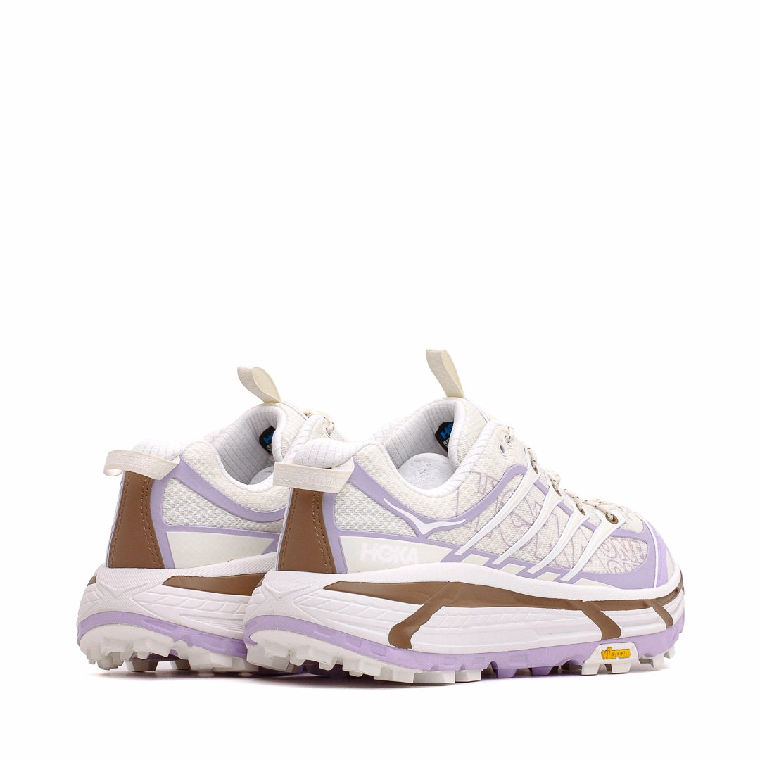 Urban Step-Up Hoka One One Men Mafate Three2 Wordmark Alabaster Iris Flower 1175490-ASF