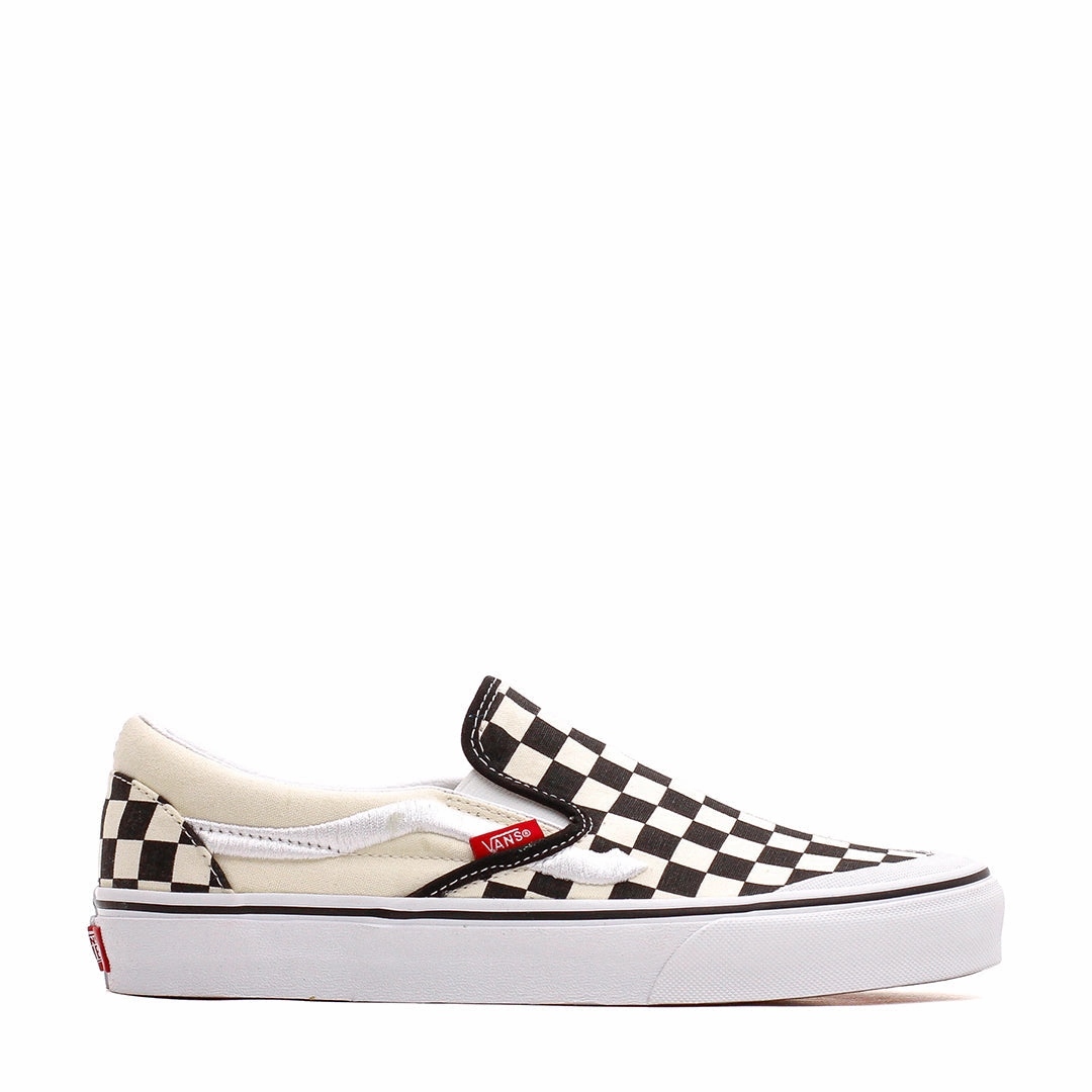 Vans Men Classic Slip-On 138 Sidestripe Black Checkerboard VN000BW3BKC All-Day Slip-On
