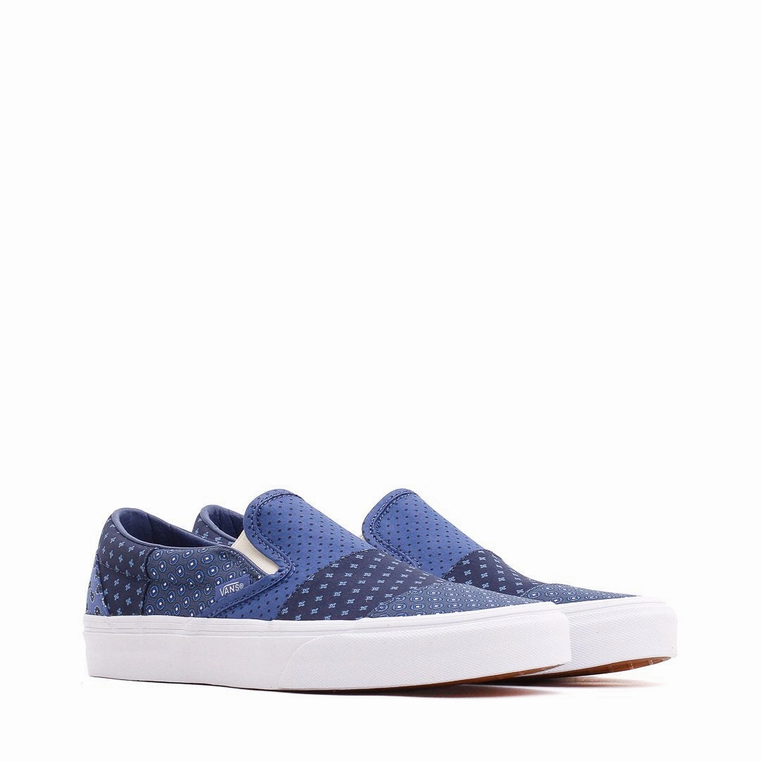 Vans Men UA Classic Slip-On Patchwork Blue VN0A33TB9HY1 Urban Trend Step
