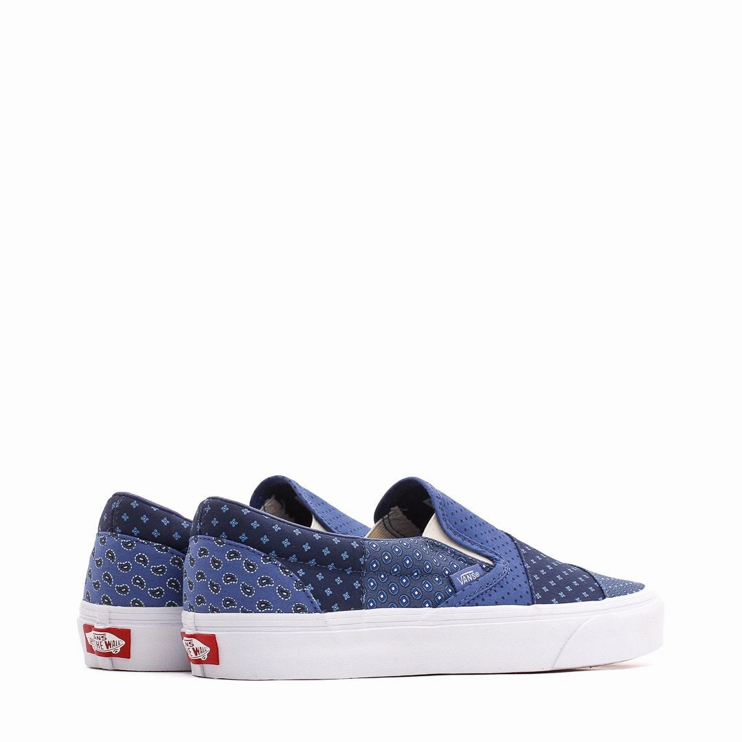 Vans Men UA Classic Slip-On Patchwork Blue VN0A33TB9HY1 Urban Trend Step