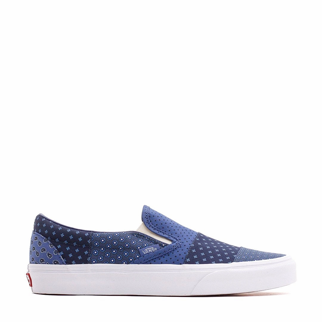 Casual Performance Vans Men UA Classic Slip-On Patchwork Blue VN0A33TB9HY1