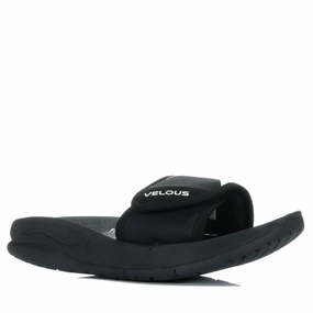 Velous Hoya Slide Black/White Stable Step