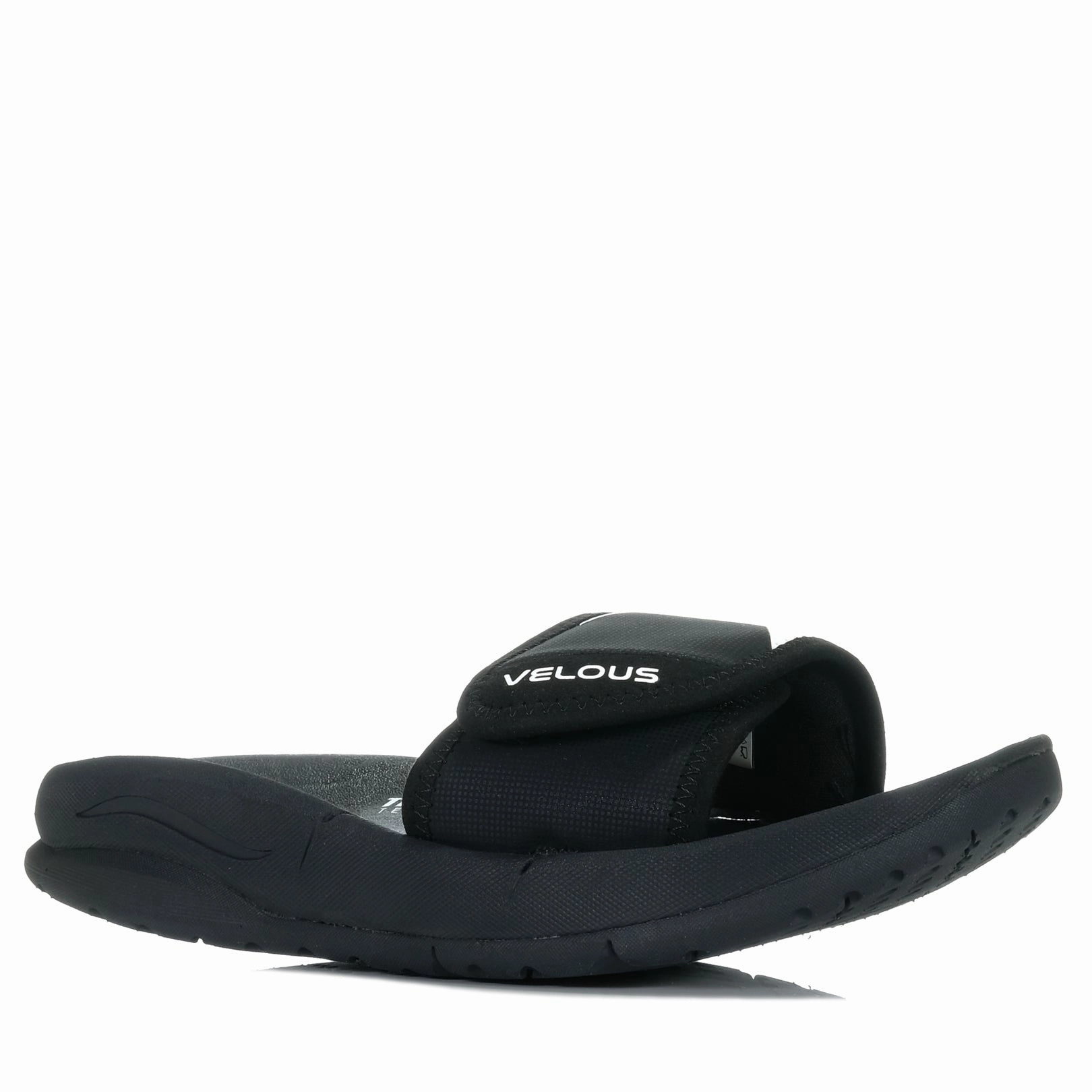 Velous Hoya Slide Black/White Stable Step