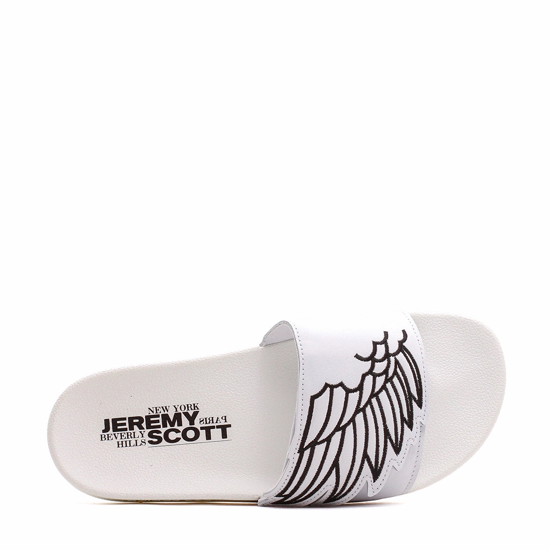 Adidas Men JS Monogram Adilette Wings Jeremy Scott White GY2505 Metal Pop