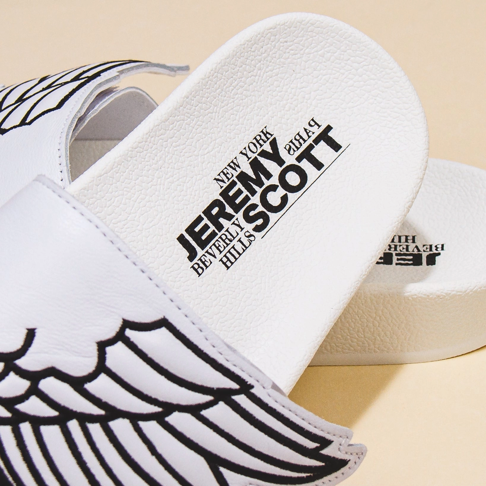 Versatile Base Adidas Men JS Monogram Adilette Wings Jeremy Scott White GY2505