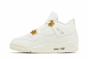 running in a ski lift area shoes outdoor - style shoes Wmns Air Jordan 4 Retro 'Metallic Gold'