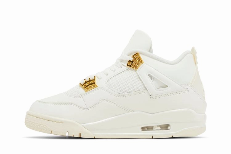 Versatile suitability Wmns Air Jordan 4 Retro 'Metallic Gold'