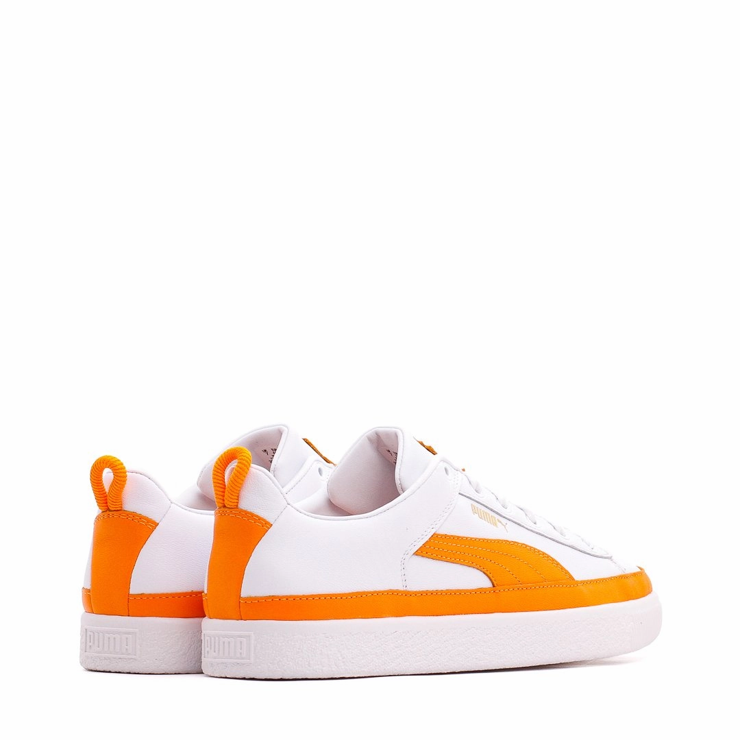 Walk Free Puma Men Basket VTG Pronounce White Orange 381255-01