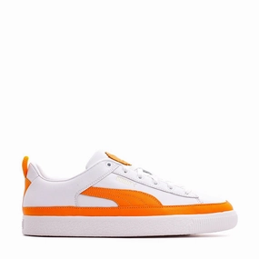 Fit Daily Relax Step Puma Men Basket VTG Pronounce White Orange 381255-01