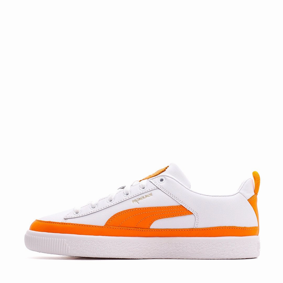 Walk Free Puma Men Basket VTG Pronounce White Orange 381255-01