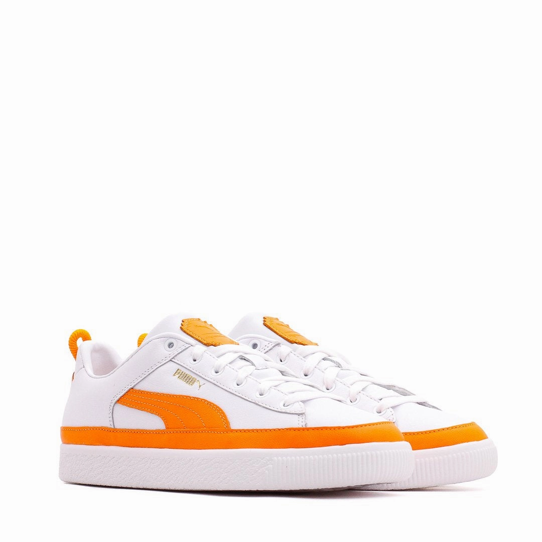 Walk Free Puma Men Basket VTG Pronounce White Orange 381255-01