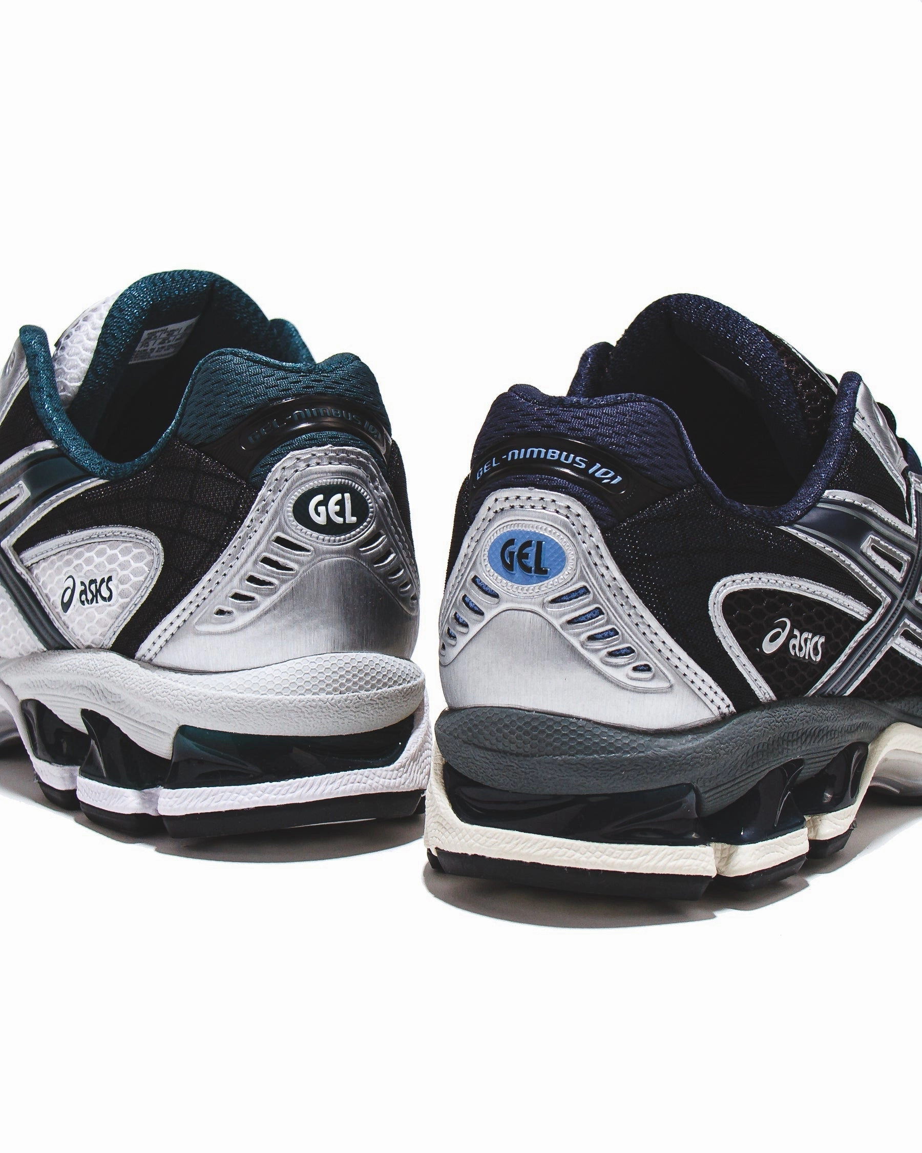 Wear All Day Asics Men Gel-Nimbus 10.1 White Saxon Green Core 1203A543-103