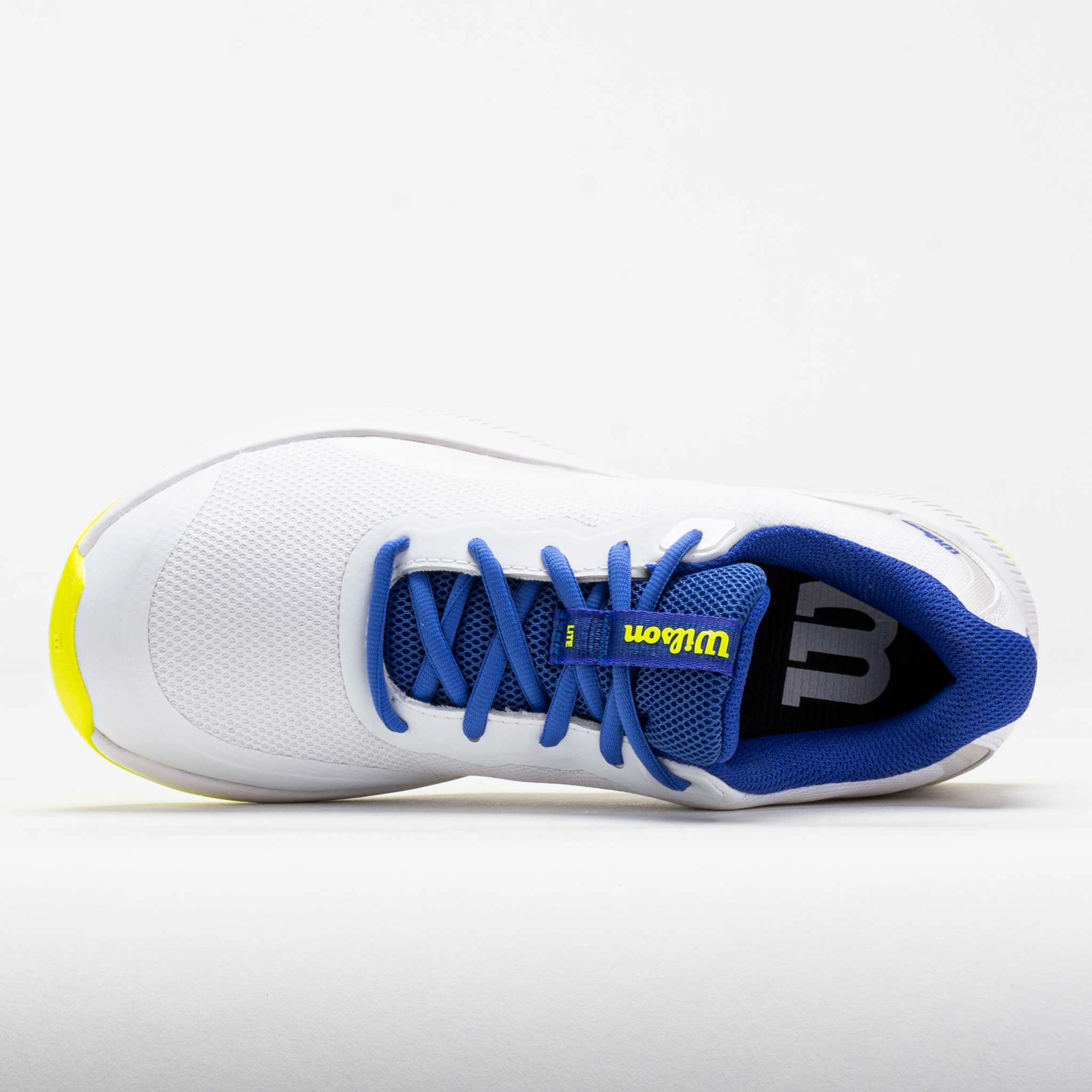 Wilson Intrigue Lite women's White/Amparo Blue/Safety Yellow Trail Energy Shoes