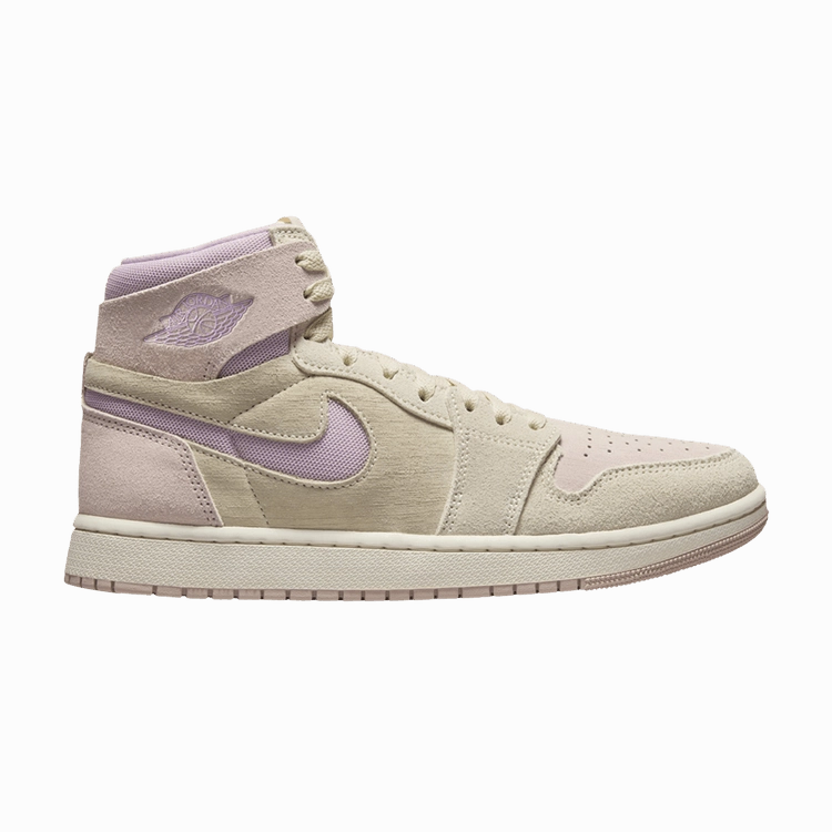Wmns Air Jordan 1 High Zoom Comfort 2 'Muslin Plum Chalk' Modern Trendy