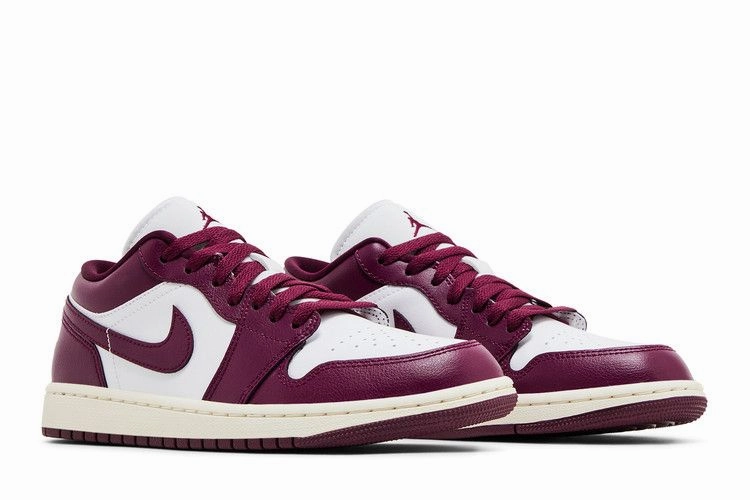 Wmns Air Jordan 1 Low 'Bordeaux' Comfortable Slip-On