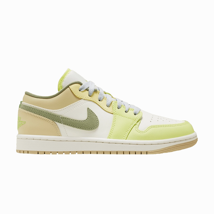 Wmns Air Jordan 1 Low 'Sail Pale Citron' Comfort Trail