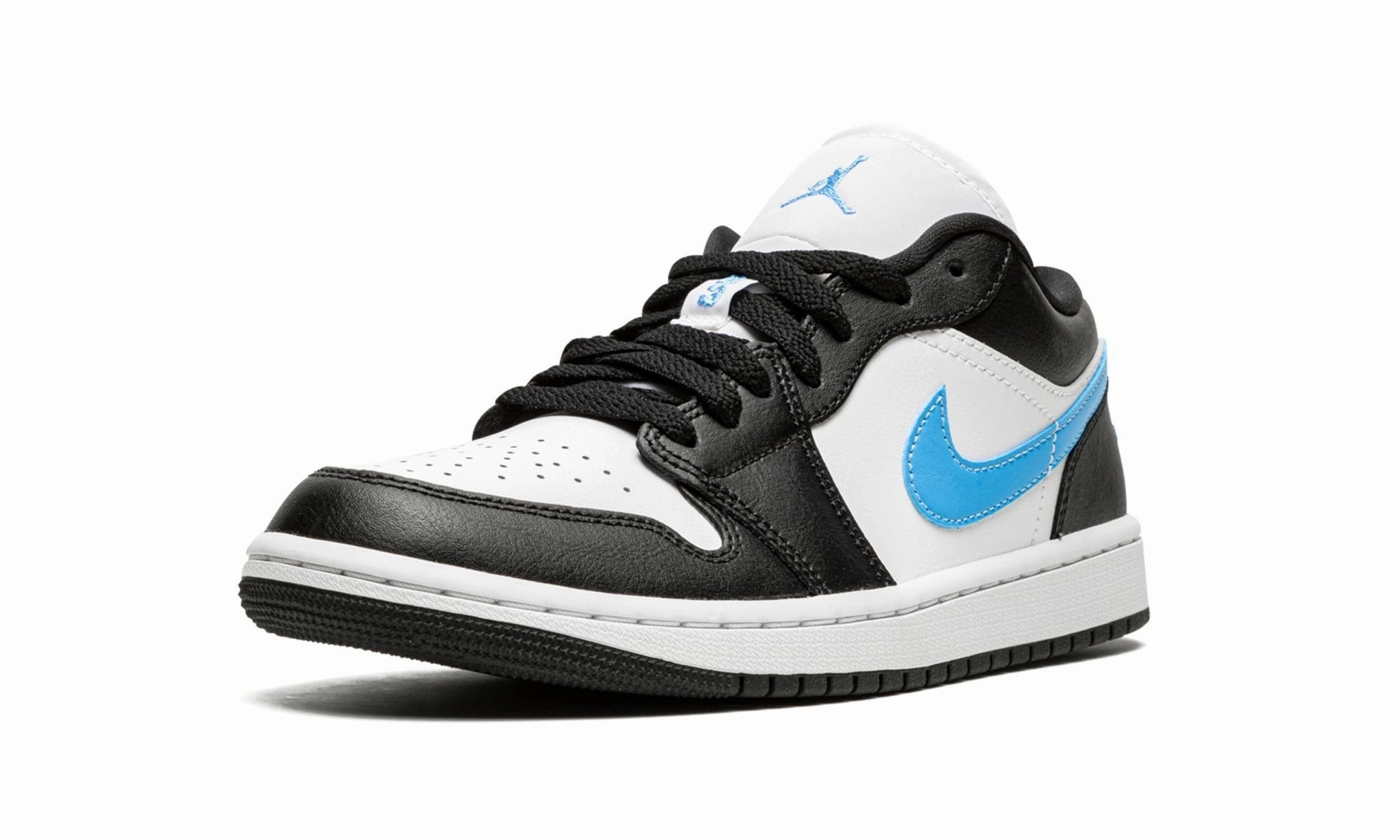 Wmns Air Jordan 1 low Black University Blue Daily Glide Step-On Comfort Layer