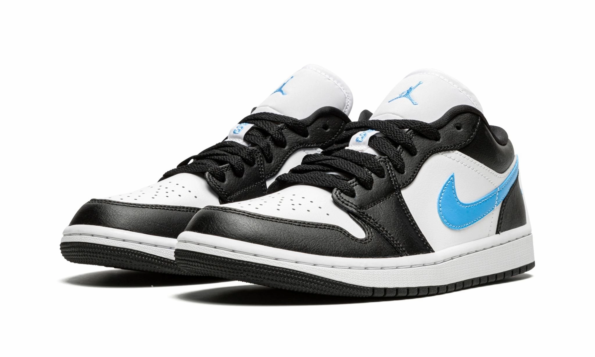 Wmns Air Jordan 1 low Black University Blue Daily Glide Step-On Comfort Layer